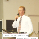adam harding at youth night 1996